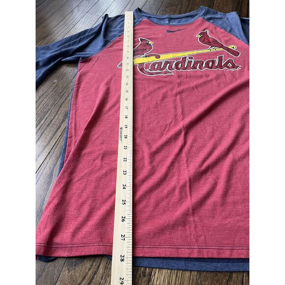 Nike St Louis Cardinals Unisex Raglan 3/4 Sleeve Size Medium Excellent Condition - Picture 5 of 7
